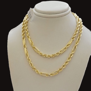 solid 10k gold milano rope chain necklace 22&quot; 4.5mm men&#39;s 10kt yellow gold, real
