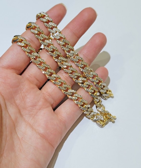 Monaco chain 10k real on sale gold