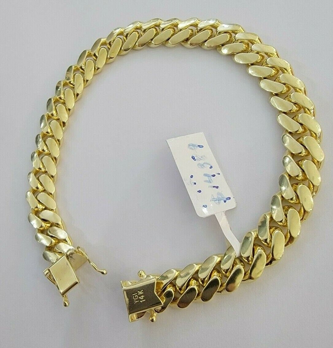 14k gold bracelet solid online miami cuban link