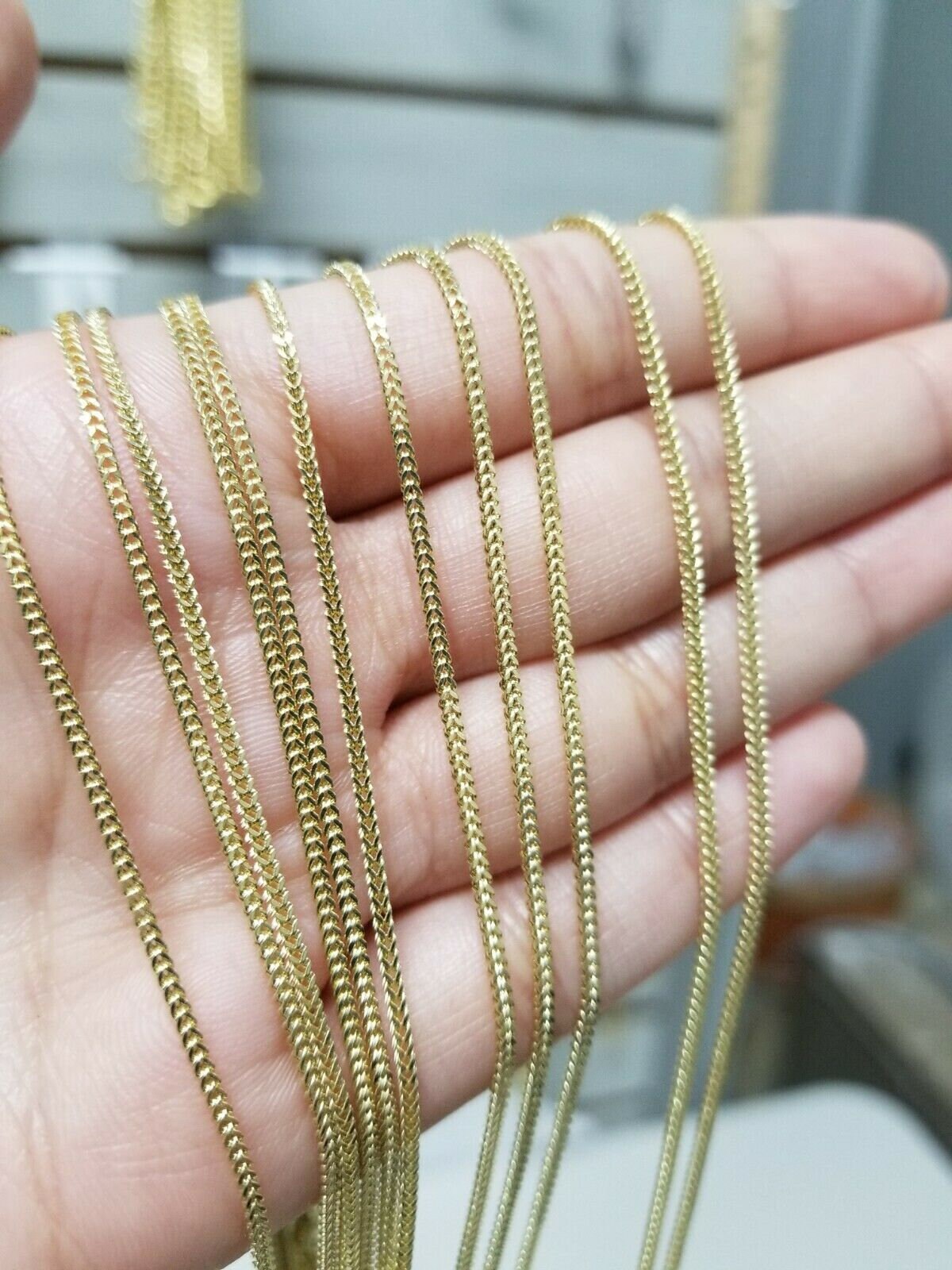 Real 10K Yellow Gold Franco Chain 