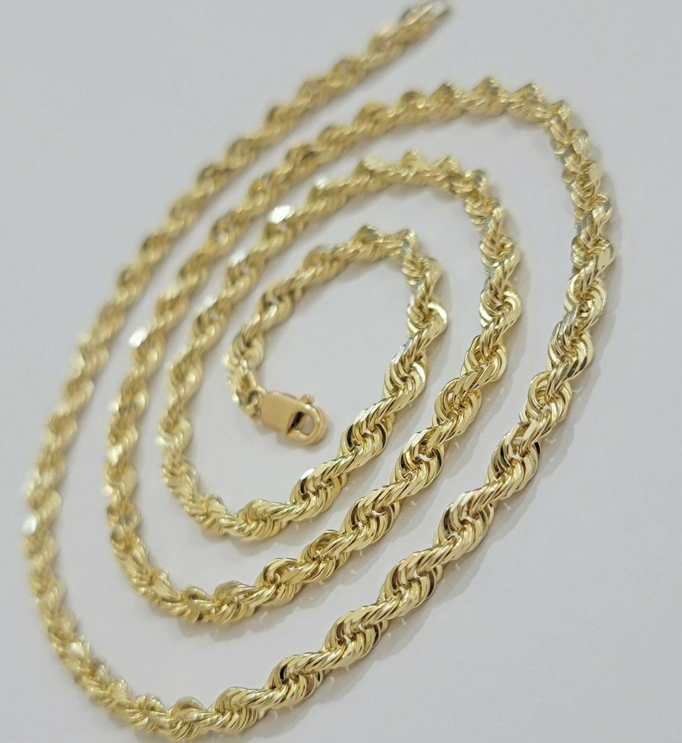 4mm 14k sale gold rope chain