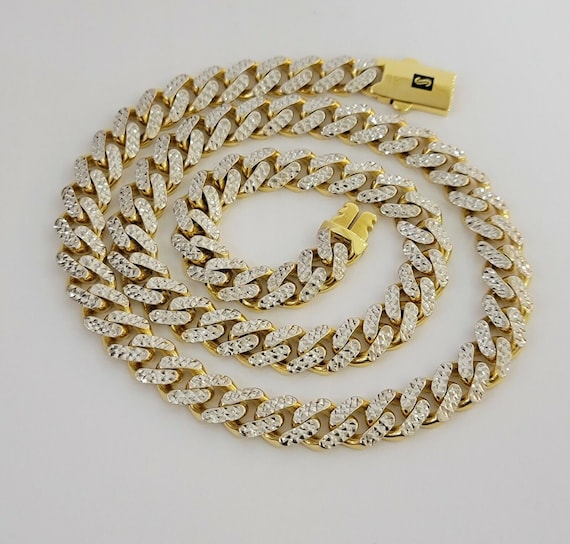 MONACO CHAIN 10K ブレスレット　AVALANCHE Women's Monaco Miami Cuban Link Chain Bracelet CZ Lock 10K