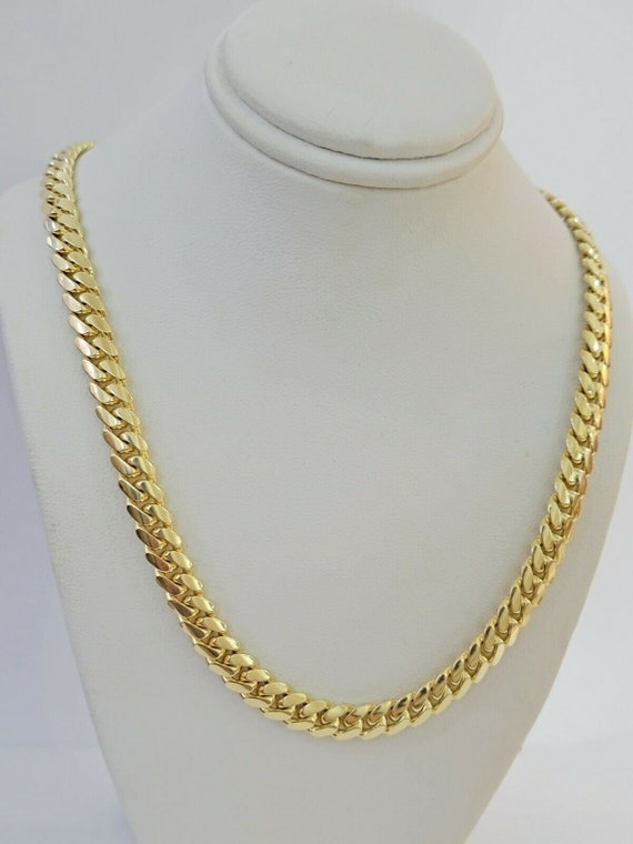 Solid Cuban Link Necklace 26 7mm Real 