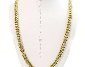 10k Solid Gold Miami Cuban Link 10mm 22 