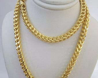 Solid 9mm 14k Yellow Gold Cuban Curb Link Chain Necklace – 20 To 30 Inch, Men's, Made In USA