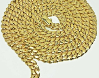 Real 14kt Gold Necklace Miami Cuban 