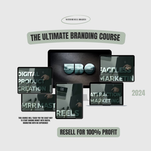 UBC the ultimate branding course MRR Course 2024 | master resell rights products plr done for you