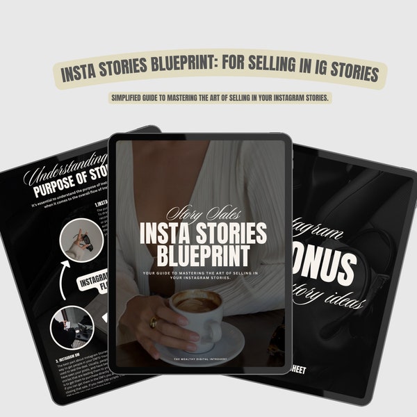 Insta Stories Blueprint: Master the Art of Selling in Your instagram Stories | Sales Sequence, Boosting Tips,Selling mrr/plr products