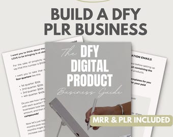 Zbuduj swój biznes produktów cyfrowych DFY PLR | Gotowy przewodnik z prawami do odsprzedaży