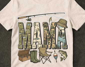 Mama Of The Big One Fishing O-Fish-Ally 1st Birthday Family PNG: Lake Fishing Party png Cute Angler Clipart (Digital Download)