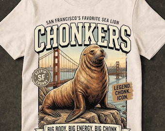 Chonkers The Sea Lion PNG: Cute Ocean Animal Clipart png Funny Marine Life Design Beach Theme (Digital Download)