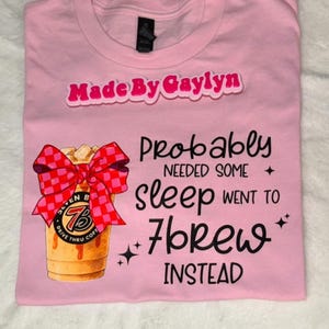 Iced coffee 7brew tshirt