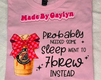 Iced coffee 7brew tshirt