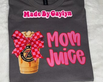 Iced coffee mom juice 7brew tshirt