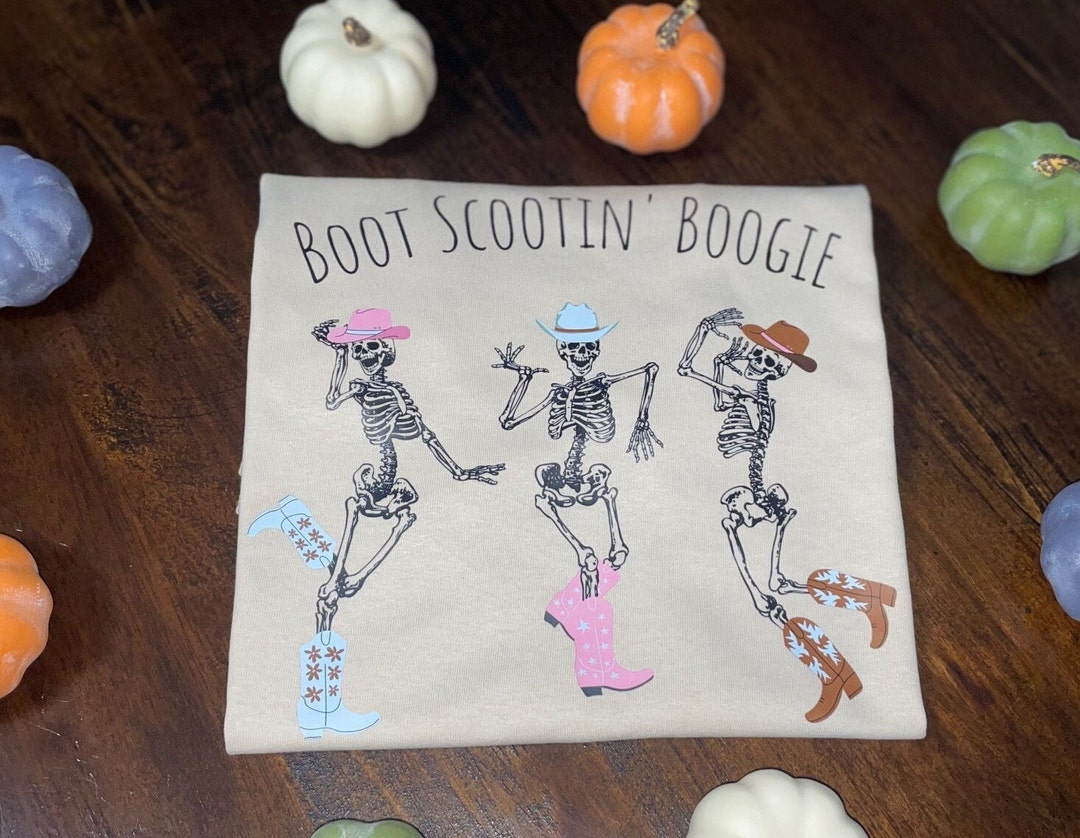 Boot Scootin' Boogie Skelton Shirt Etsy