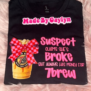 Iced coffee suspect 7brew tshirt