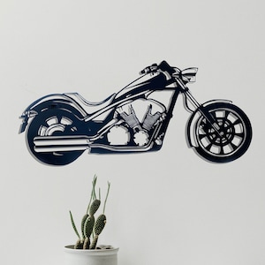 Arte murale in metallo, regalo di inaugurazione della casa, decorazione murale in filo metallico, arte murale, arte murale con motocicletta, decorazione da letto sopra il letto, amante della bici, enorme arte murale