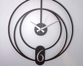 Wall clock, Wall clock unique, modern wall clock,Unique wall clock,Large wall clock,Handmade clock,Wall clock with numbers,Wall clock silent