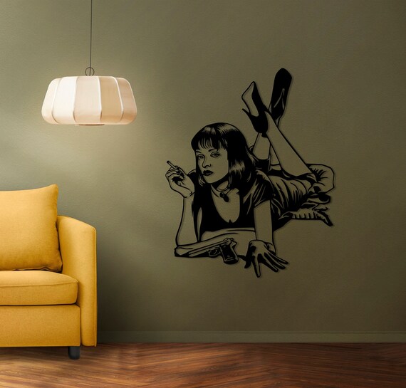 Wall Decor, Metal Pulp Fiction Wall Art, Metal Wall Art, Wall Decor