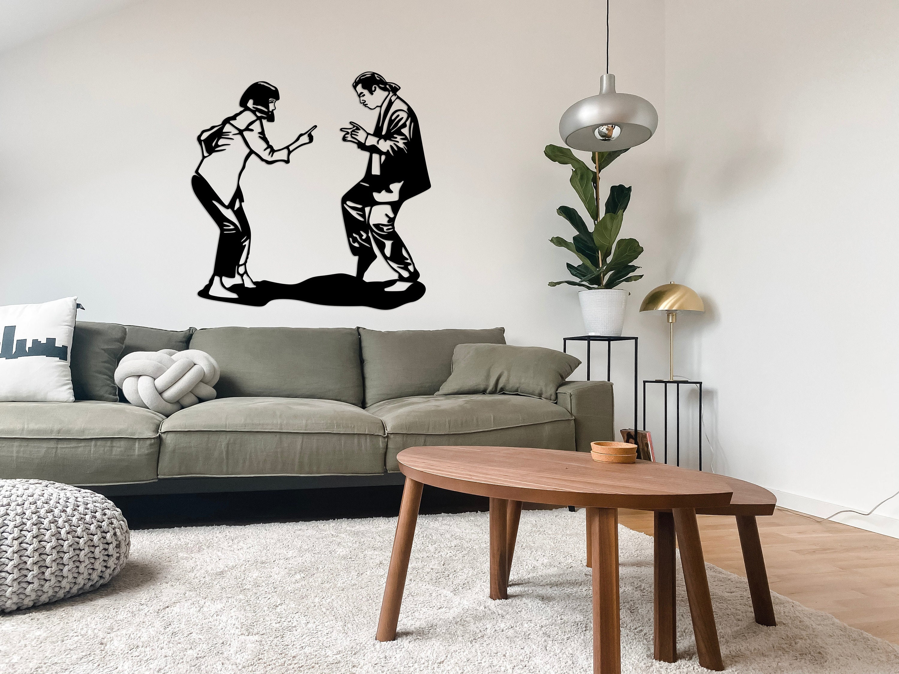 Wall Decor, Metal Pulp Fiction Wall Art, Metal Wall Art, Wall Decor