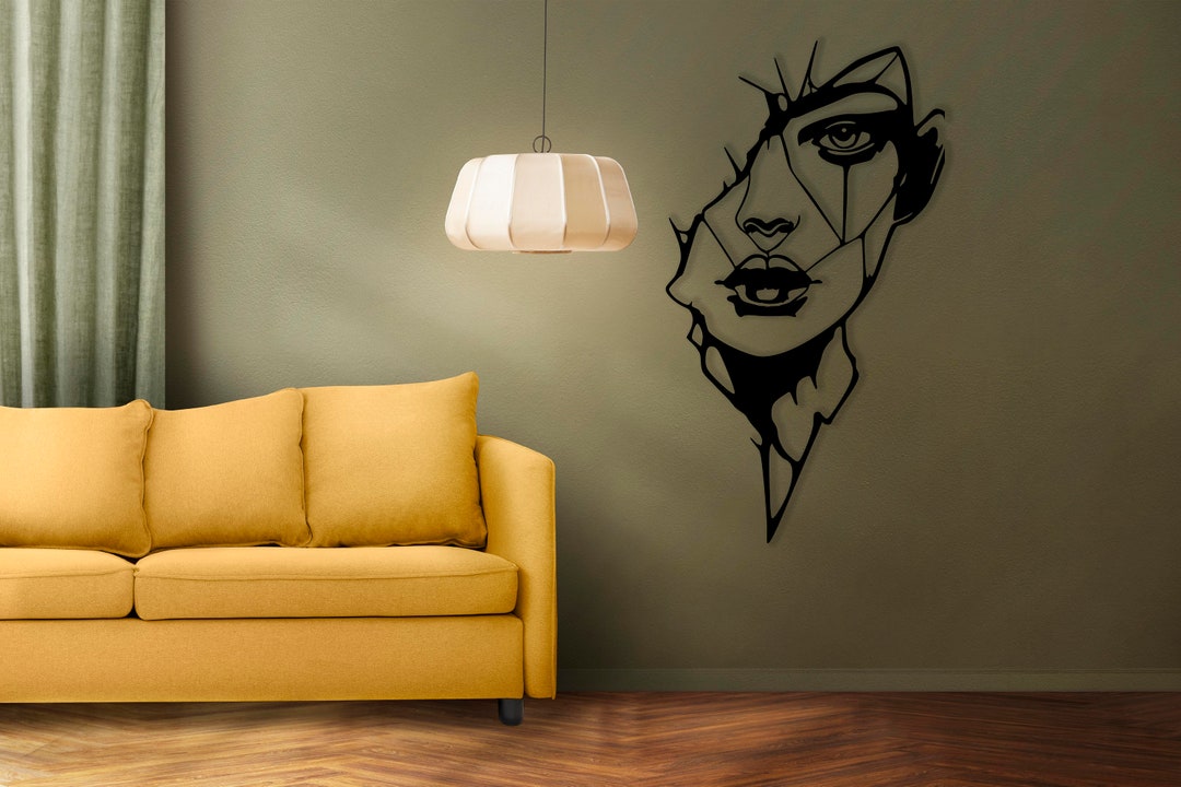 Abstract Woman Wall Art, Metal Wall Art, Minimalist Wall Art, Wire Art