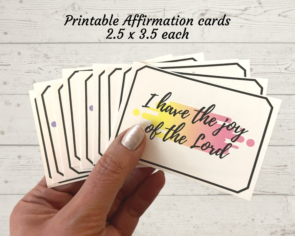 Printable Scripture Cards Bible Affirmation Cards Bible Verse ...