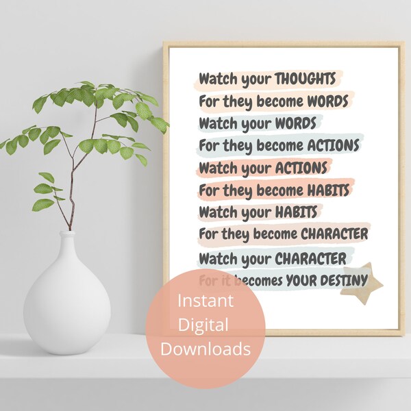 Watch Your Thoughts Etsy