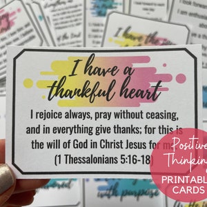 Printable Scripture cards • Bible affirmation cards • Bible verse memorization • Scripture memory cards • Christian cards printable