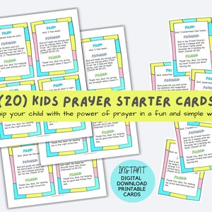 Cartões de oração para crianças, cartões com versículos bíblicos, devocionais familiares - Equipe seu filho com o poder da oração de uma forma divertida e simples!