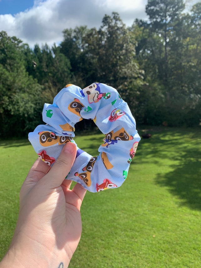 animal crossing character scrunchie