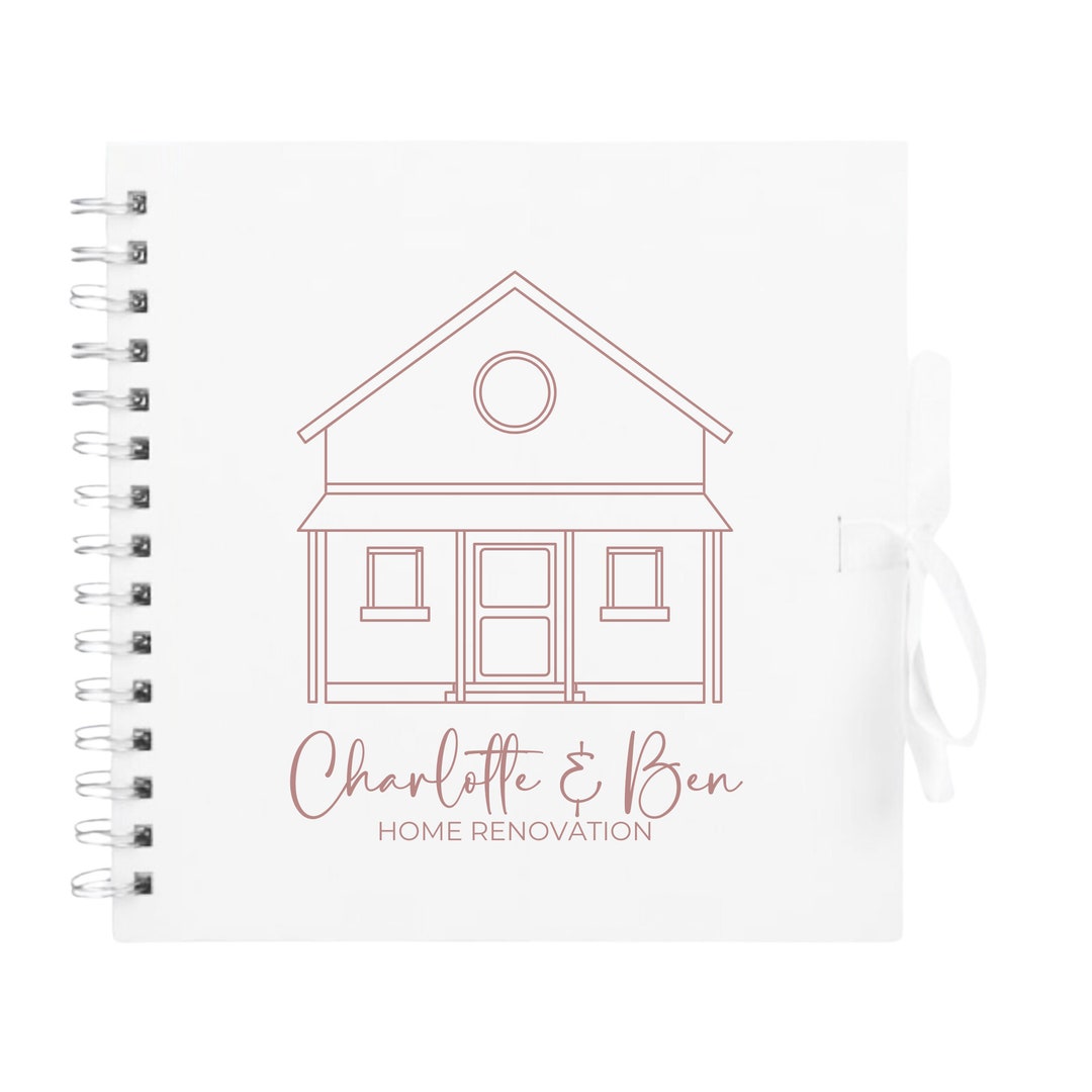 Personalised Home Renovation and New Home Build Journal 20 X 20cm Photo ...
