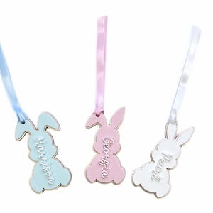 Personalisierte Osterhase Anhänger | Osternest Anhänger | Frohe Ostern | Acryl | Holz | Ostern Plakette | Ostern Dekor | Schätzchen Ostern