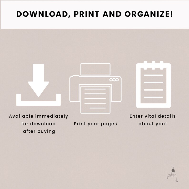 Emergency Printable Organizer Binder End of Life Legacy - Etsy