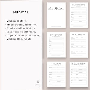 Emergency Printable Organizer Binder, End of Life Legacy Planner, Minimalist What If Planner ...