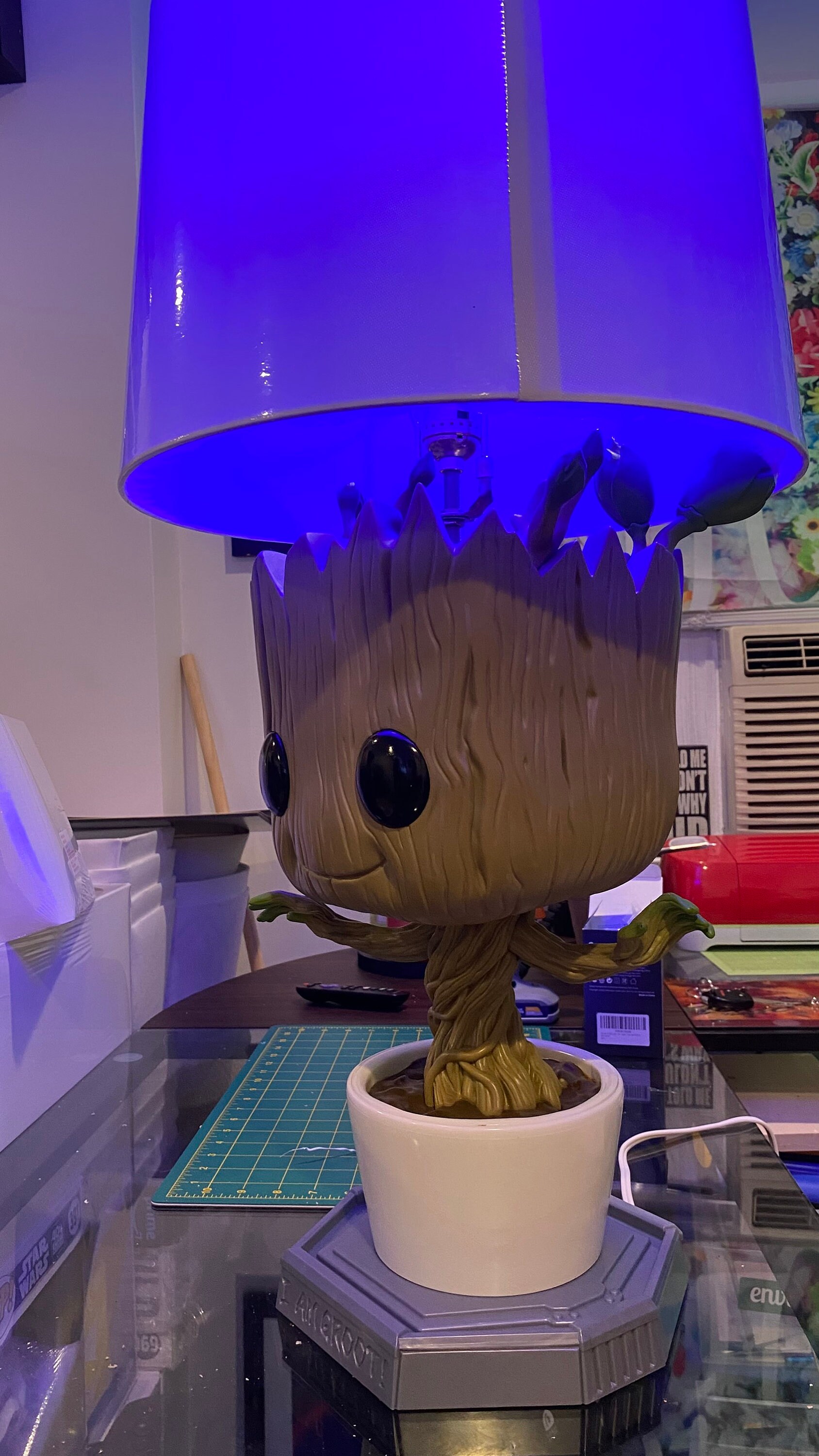 Marvel Lampe Murale 3D LED Baby Groot Face
