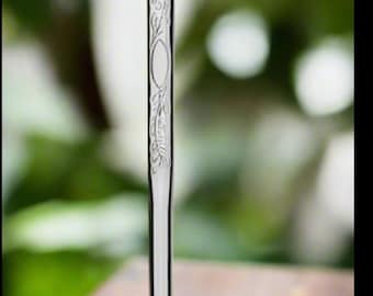 Medium ENGRAVED  Bortonaggio Bombilla Stainless Steel 1000furos - 1000holes.