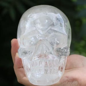 Crystal Skull Carved Clear Quartz