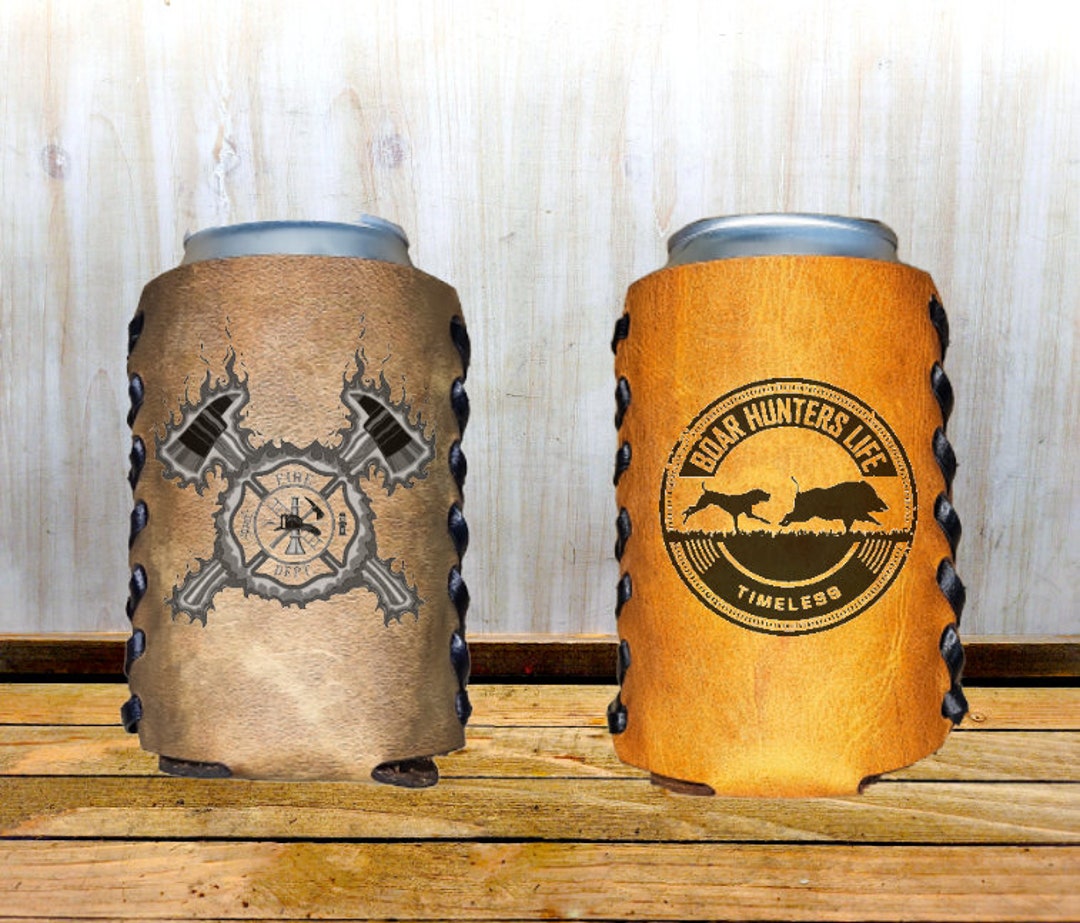 Personalized Leather Cozie Mens Christmas Gift Christmas Gifts for Guys