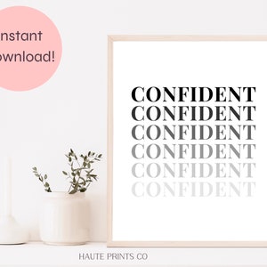 Girl Boss Wall Art, Confident Wall Art, Boss Babe Wall Decor, Girl Boss Office Decor, Feminist Poster, Feminist Print, Gift for Her