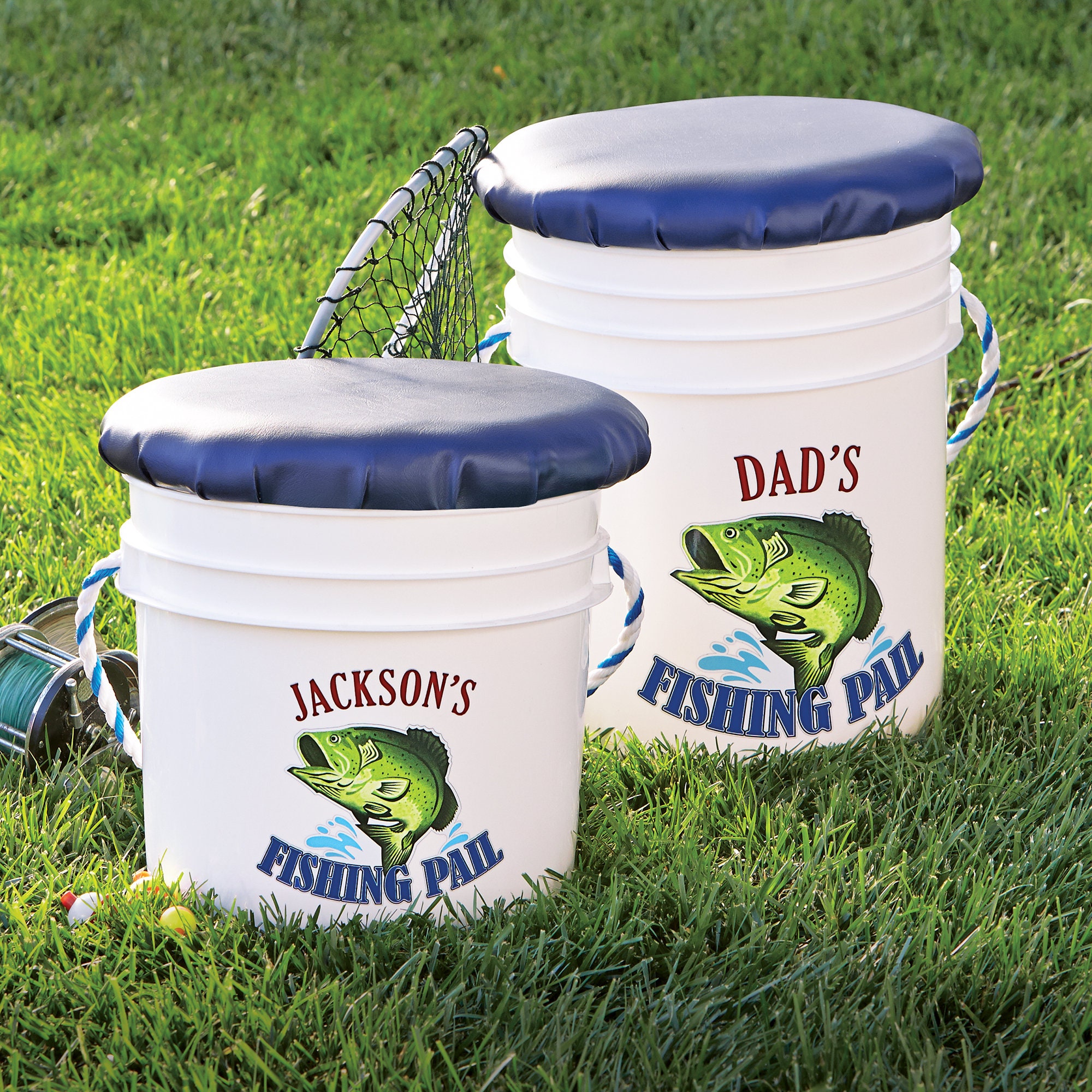 Personalized Fishing Pail for Your Favorite Angler for the Fisherman Gift  for Him for Grandpa Available in Adult and Youth Sizes 
