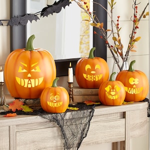 Personalized Light-up Design Your Own Pumpkin Halloween Décor Indoor ...