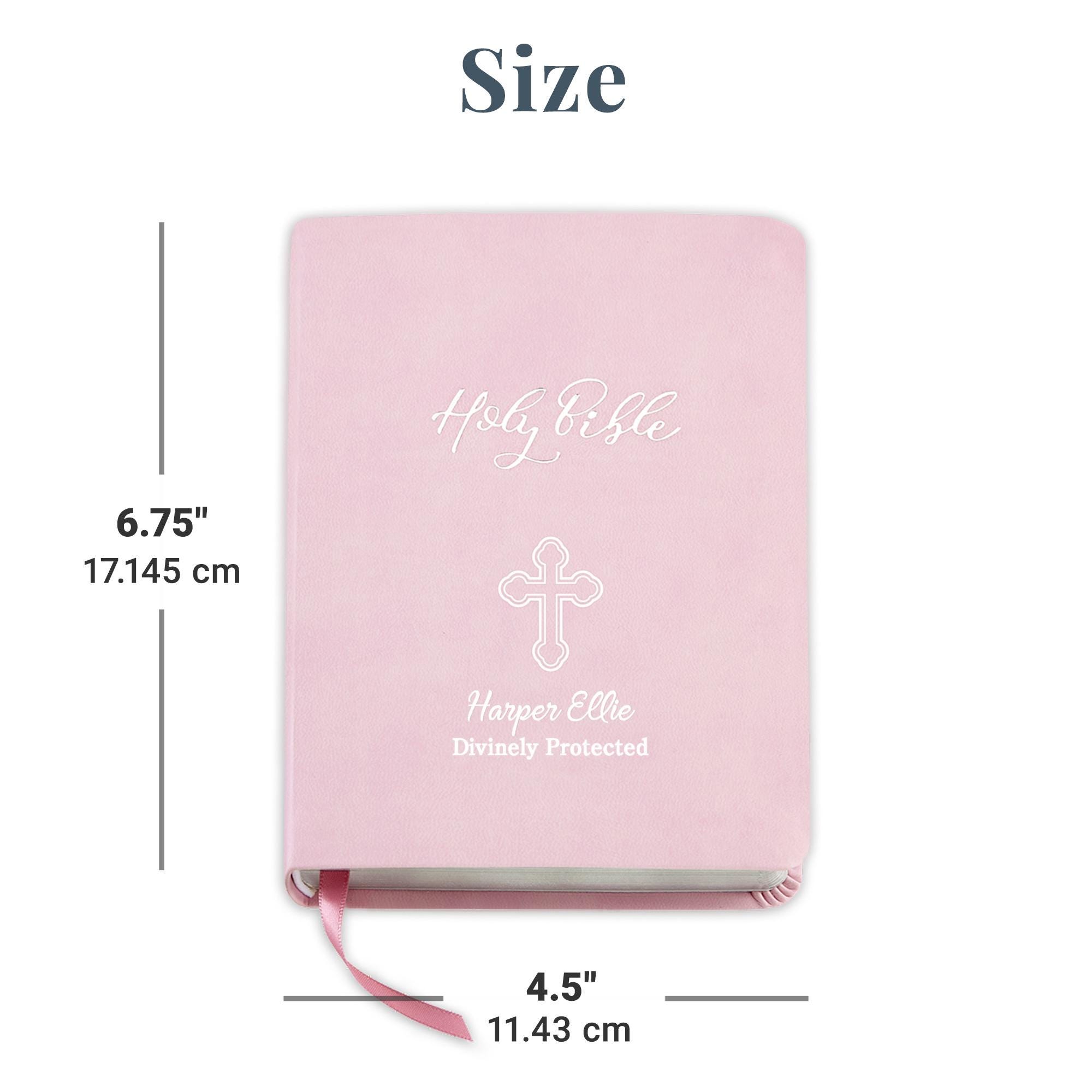 Personalized Create Your Own Children's Bible - Religious Gift - KJV Bible - Keepsake For Baby - Children's Bible - Choose Pink or Blue