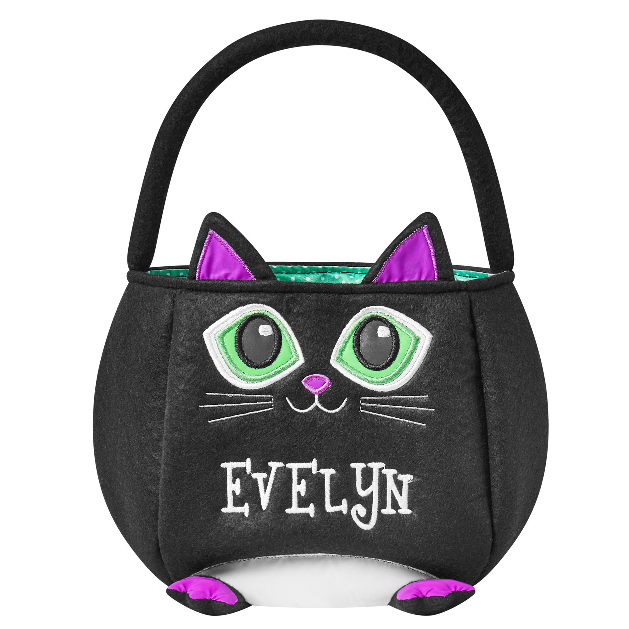 Personalized Reflective Halloween Treat Bag - Trick-or-Treat Bag - For Kids - For Girls - For Boys - 8" Hx6 D - Available In 5 Designs