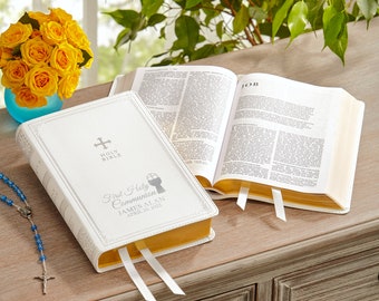 Personalized First Holy Communion Catholic Bible - Religious Keepsake - First Confirmation - For Kids - New Revised Standard Version - NRSV