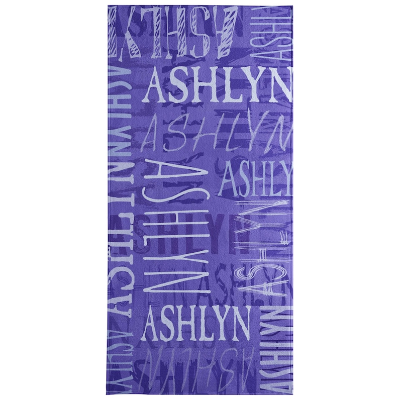Personalized Signature Style Beach Towel-Customized Towel-For the Beach Lover-For the Pool Lover- Choose From 18 Colors-Available in 2 Sizes image 18