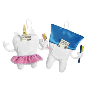 Personalized Tooth Fairy Pillow Superhero and Unicorn Designs Customize With Any Name 5W x 6H image 6