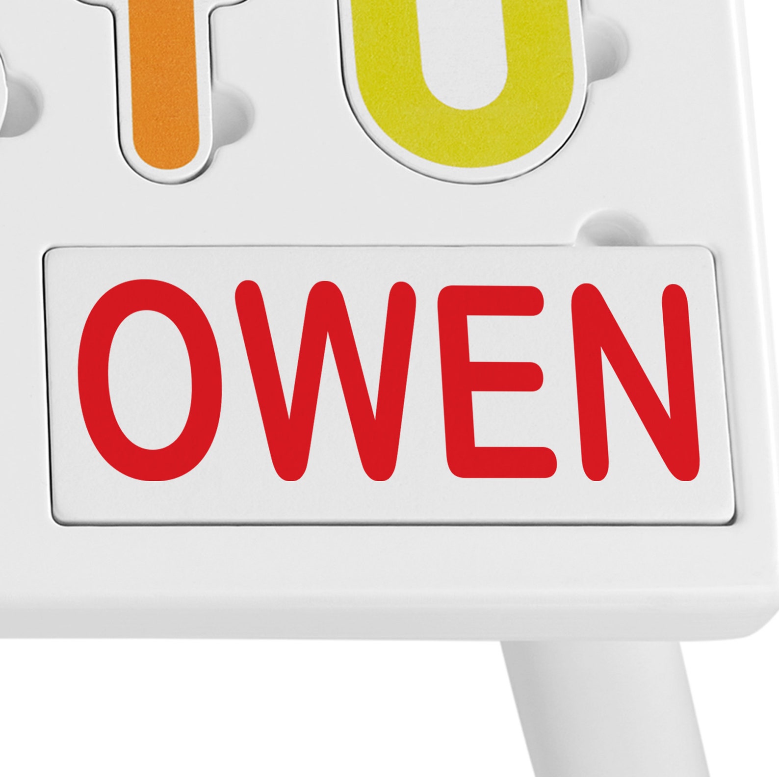 Personalized Children's ABC Step Stool - Gifts for Kids - Puzzle Step ...