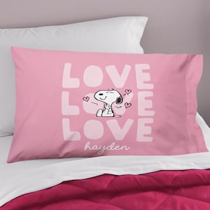 Snoopy Pillowcase - Etsy