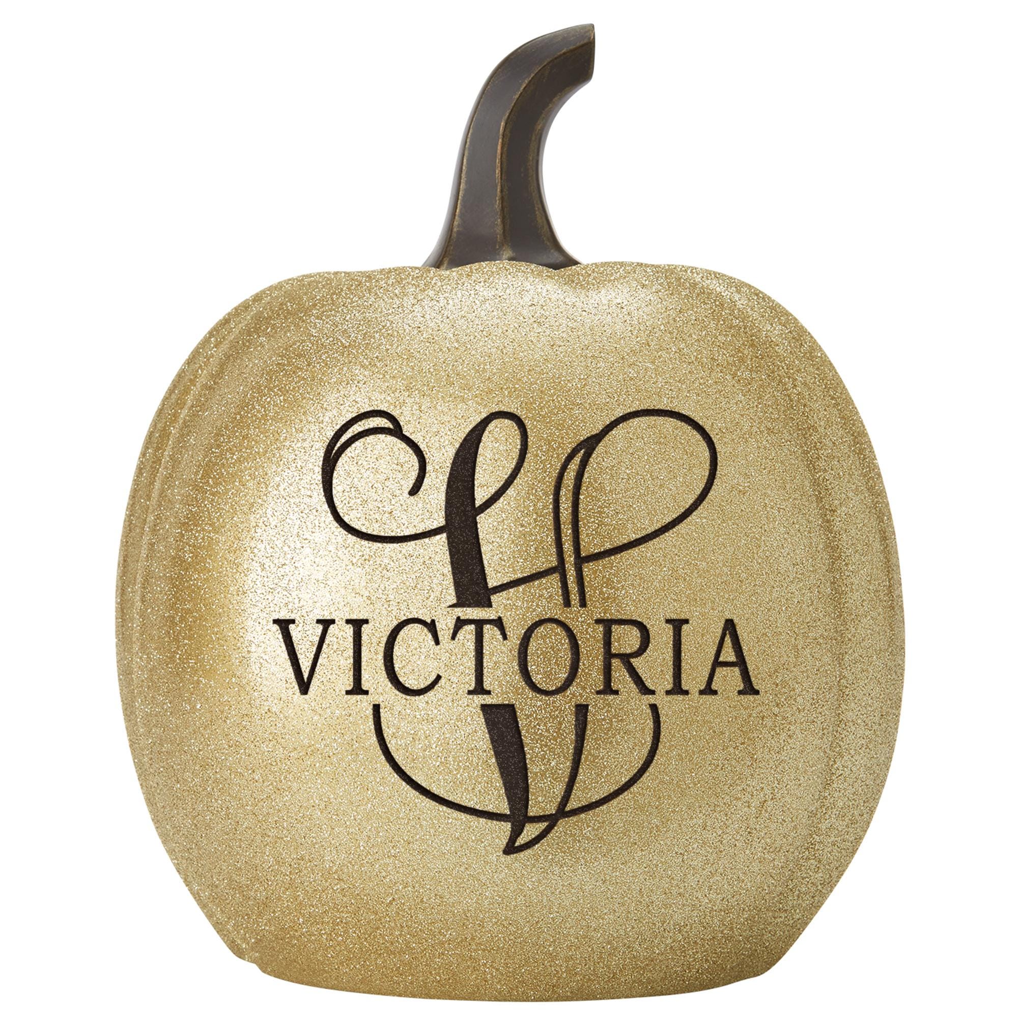 Personalized Light Up Family Name & Initial Pumpkin - Halloween Décor - Fall Décor - Available In 3 Sizes - Choose From 4 Colors