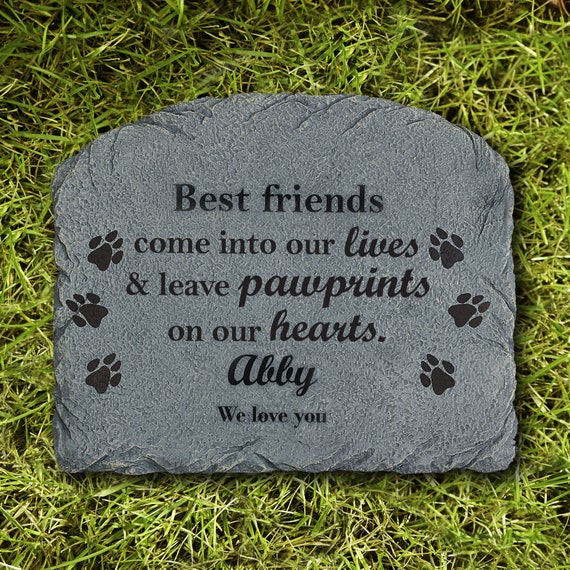 Personalized Memorial Garden Stone Pet Memorial Durable Etsy